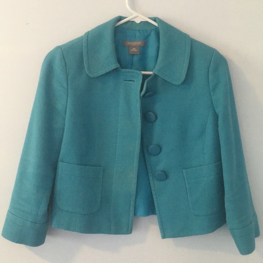 Ann Taylor Turquoise Blazer